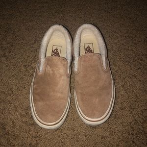 Vans Women's Tan Slip-On Sneakers